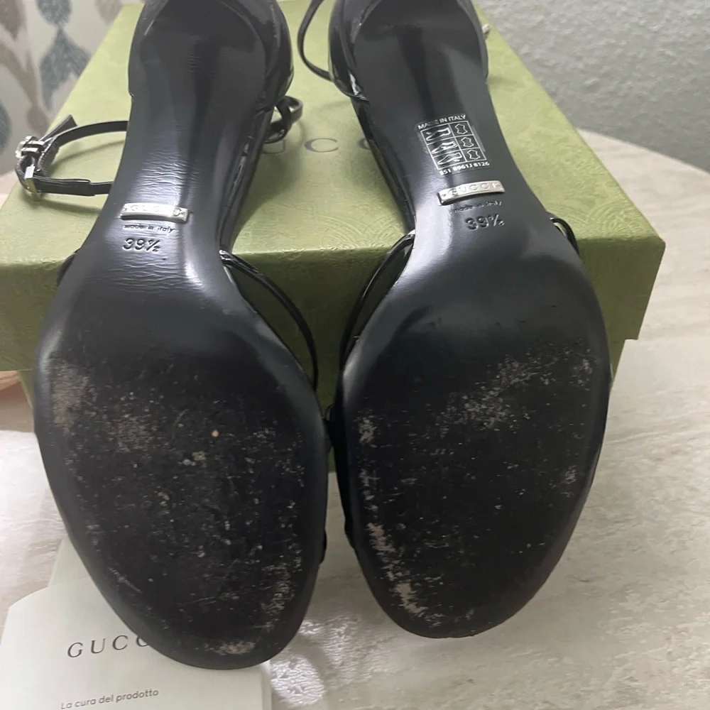 Gucci Black Strappy Heels - Picture 5 of 6